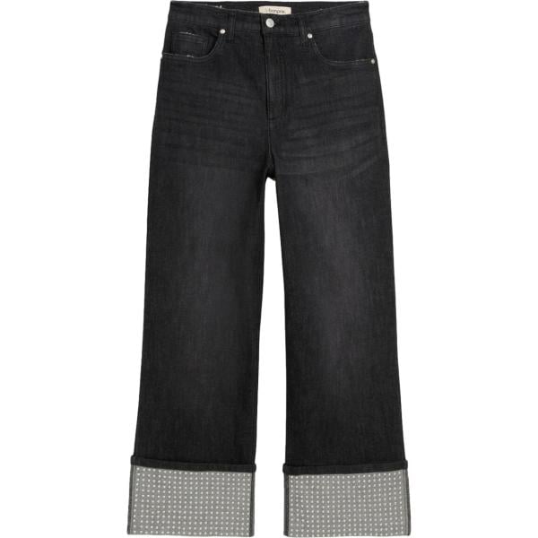 jeans dritti bonprix nero