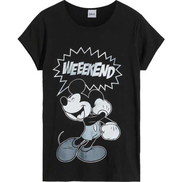 t-shirt bonprix nero con stampe