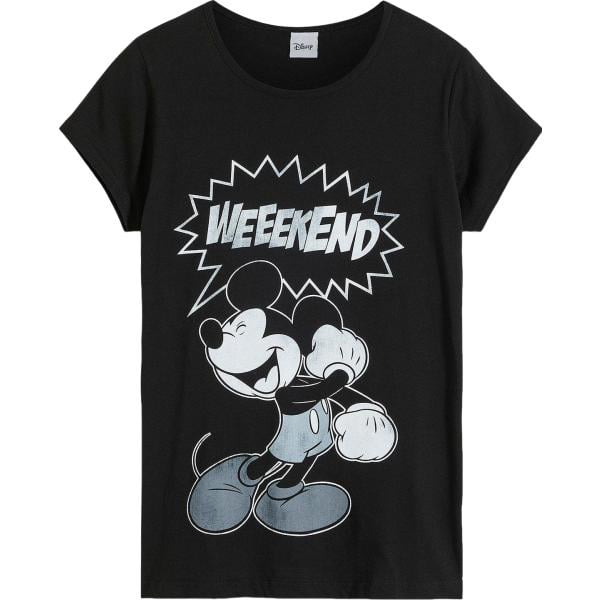 t-shirt bonprix nero con stampe