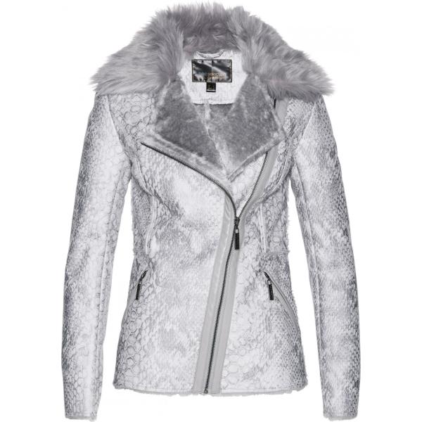 Giacca in pelle sintetica Bpc selection premium grigio