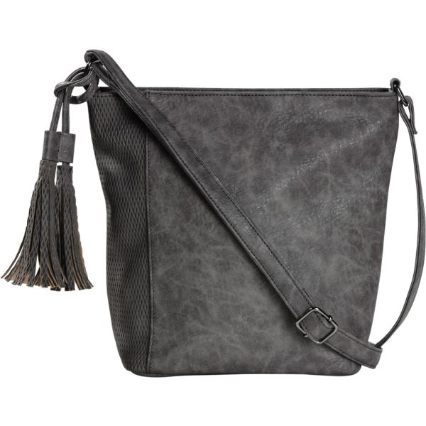 Borsa a tracolla con nappine grigio Bpc bonprix collection grigio