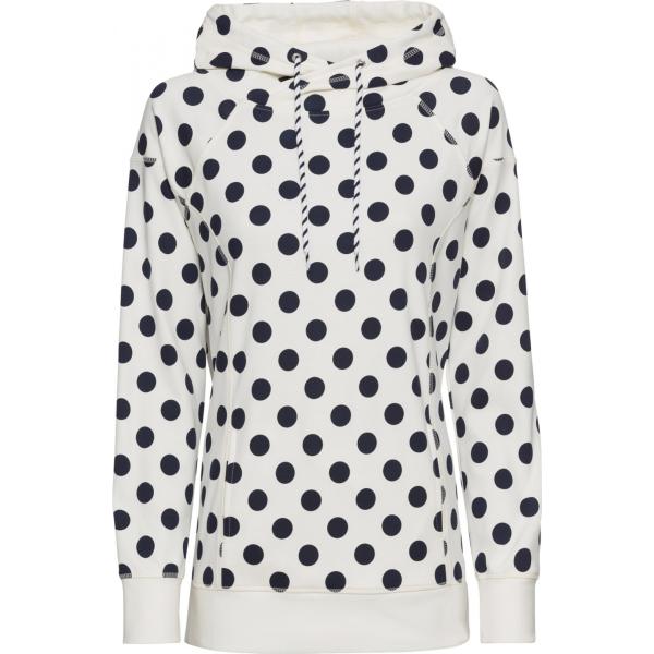 Felpa a pois con cappuccio Rainbow blu