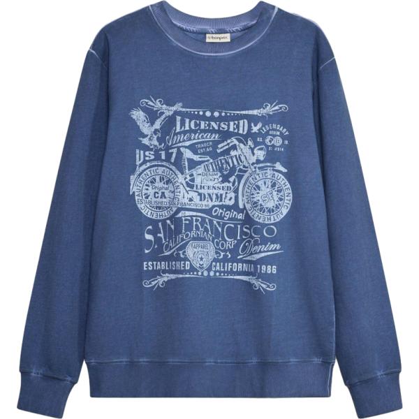 Felpa da uomo in blu scuro bonprix