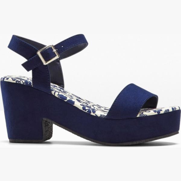 sandali col tacco Rainbow blu