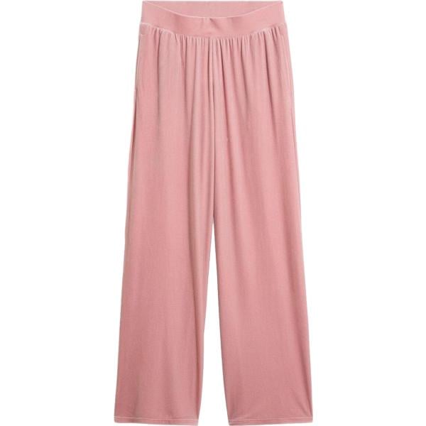 Pantaloni da donna in rosa scuro in velluto bonprix