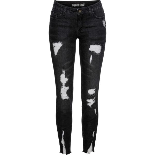 jeans strappati Rainbow nero