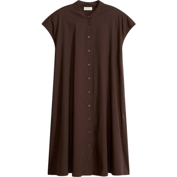 Vestito chemisier da donna in marrone scuro bonprix