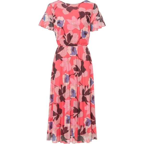 vestito longuette/midi da donna in rosa chiaro plissè BODYFLIRT boutique