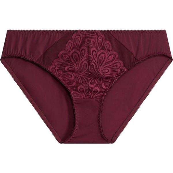 Culotte da donna in bordeaux con pizzo bonprix