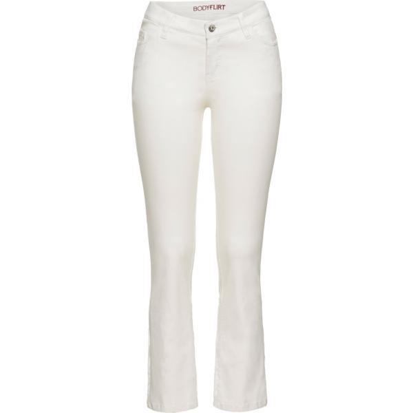 pantaloni capri Bodyflirt bianco
