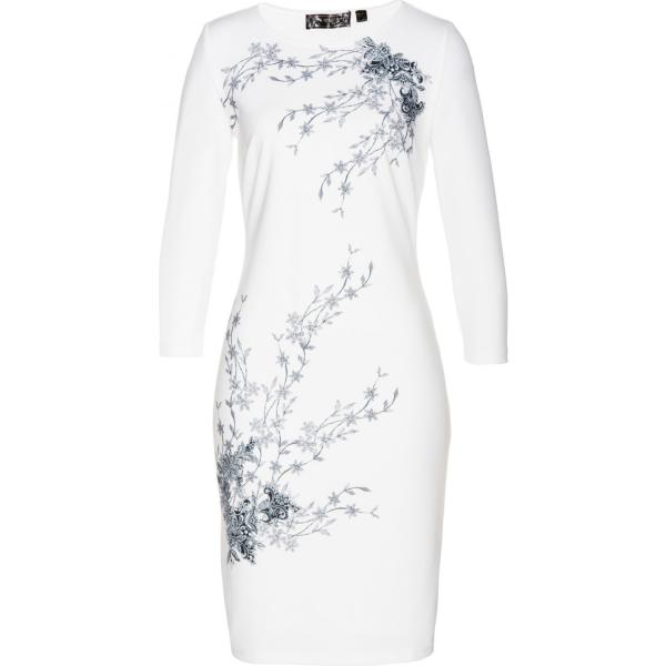 Vestito con stampa jersey bianco Bodyflirt bianco