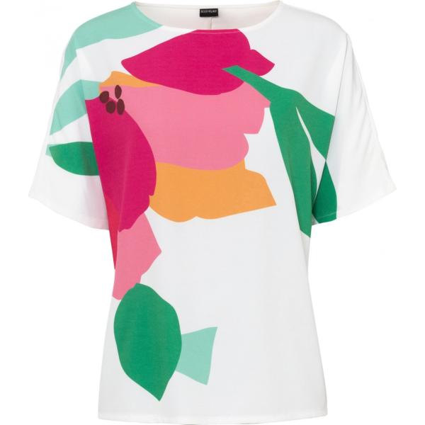 bluse Bodyflirt bianco con stampe