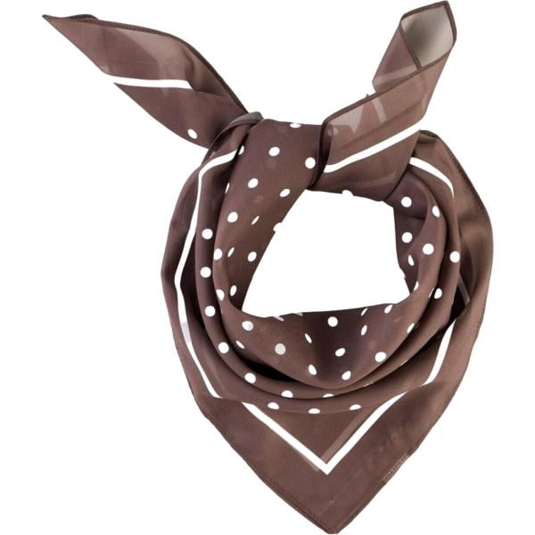foulard bonprix marrone a pois