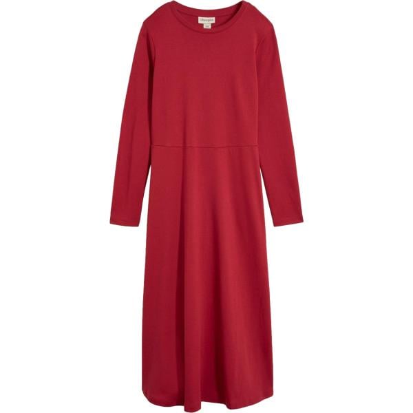 Vestito longuette/midi da donna in bordeaux in cotone bonprix bonprix