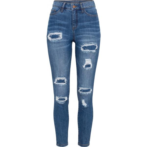 jeans strappati Rainbow blu