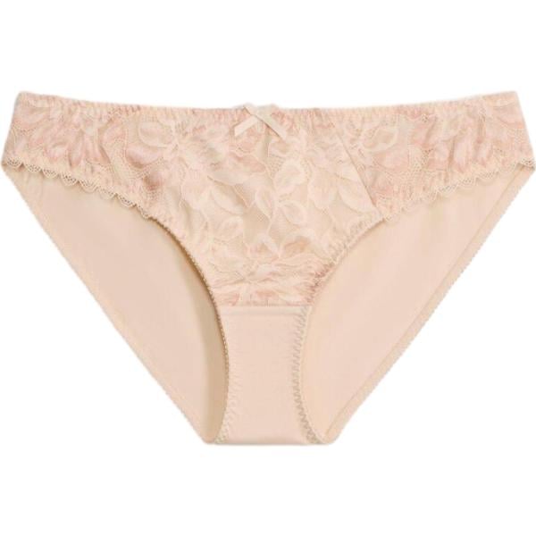 Culotte da donna in beige sabbia con pizzo bonprix