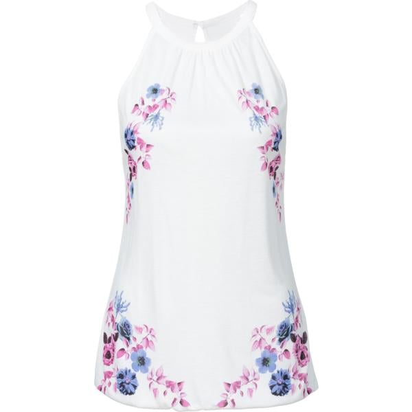 top bonprix bianco con stampe