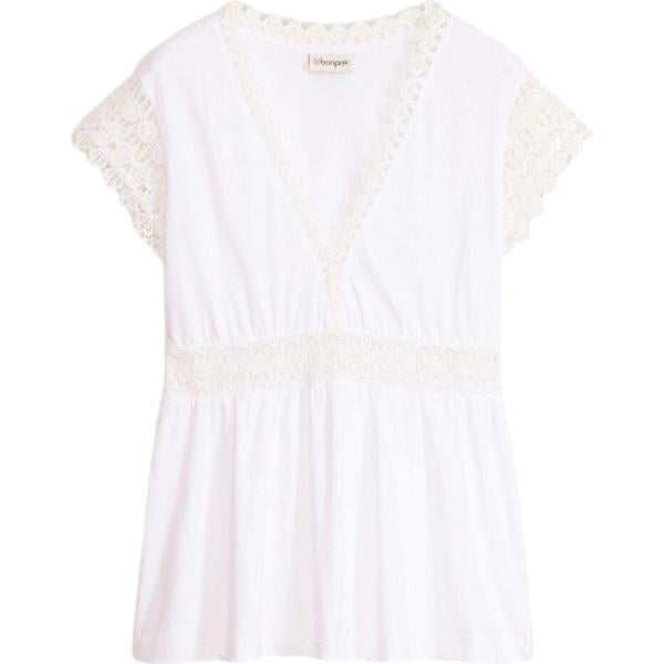 t-shirt bonprix bianco