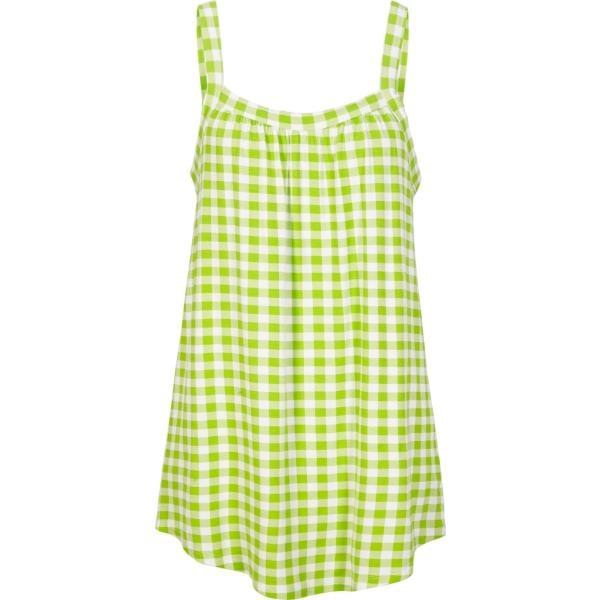 top bonprix verde a quadri