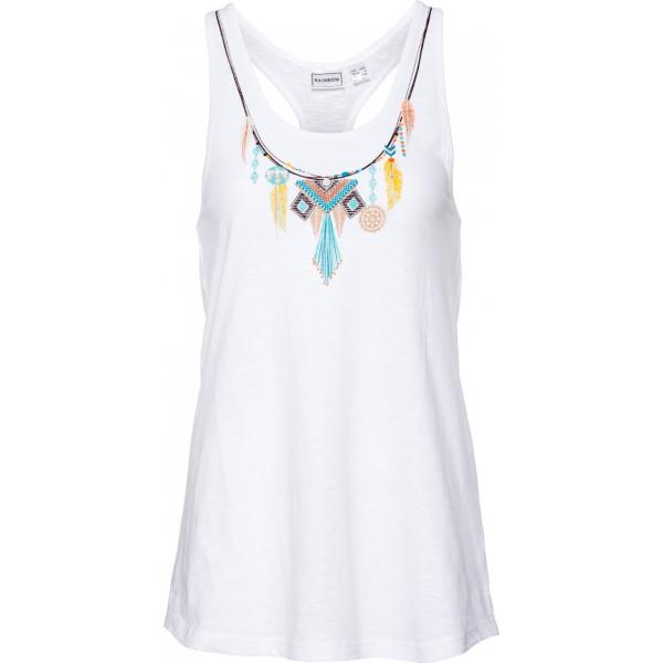 canottiere Rainbow bianco