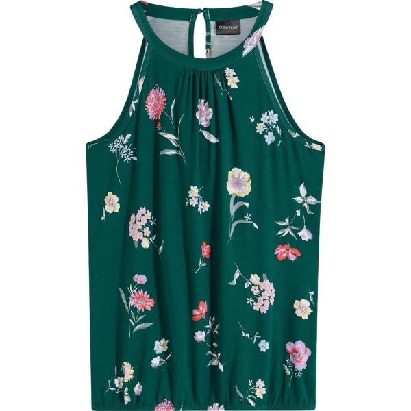 top bonprix verde con stampe