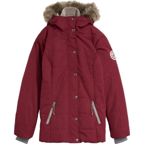 Piumino da donna in bordeaux collo con cappuccio in pile bonprix bonprix