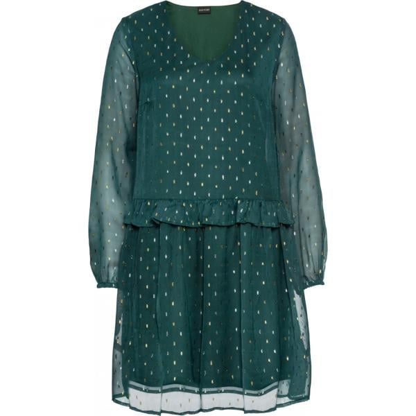 Vestito con volant fantasia chiffon Bodyflirt verde