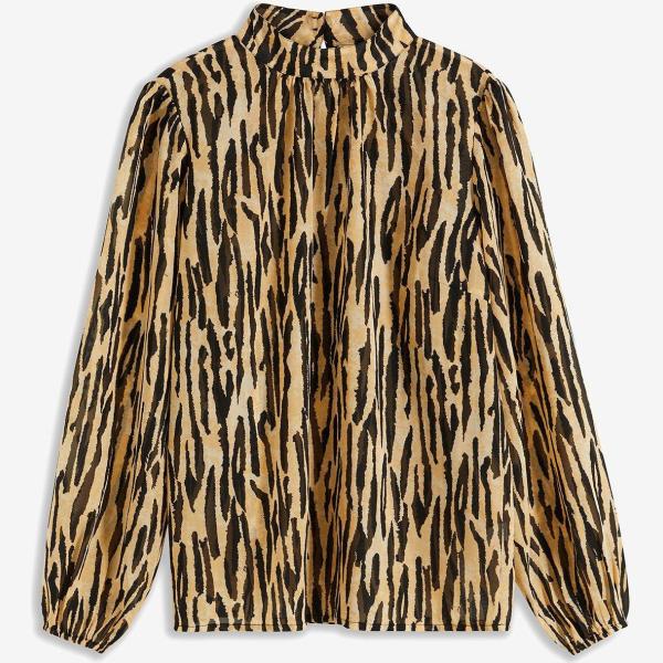 bluse bonprix marrone
