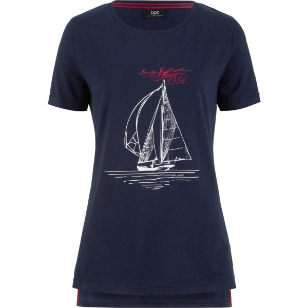 t-shirt bonprix blu con stampe
