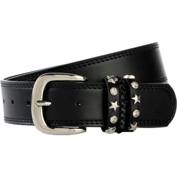 Cintura da donna in nero pece con borchie bonprix bonprix