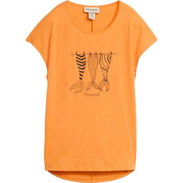 t-shirt bonprix arancione