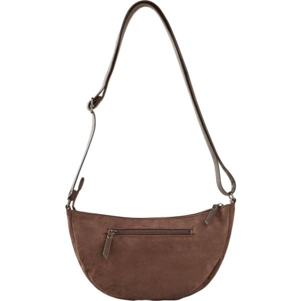 Borsa a tracolla da donna in marrone scuro effetto scamosciato in ecopelle bonprix bonprix