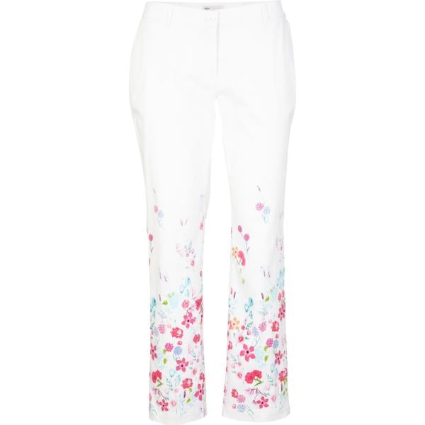 pantaloni bonprix bianco a fiori