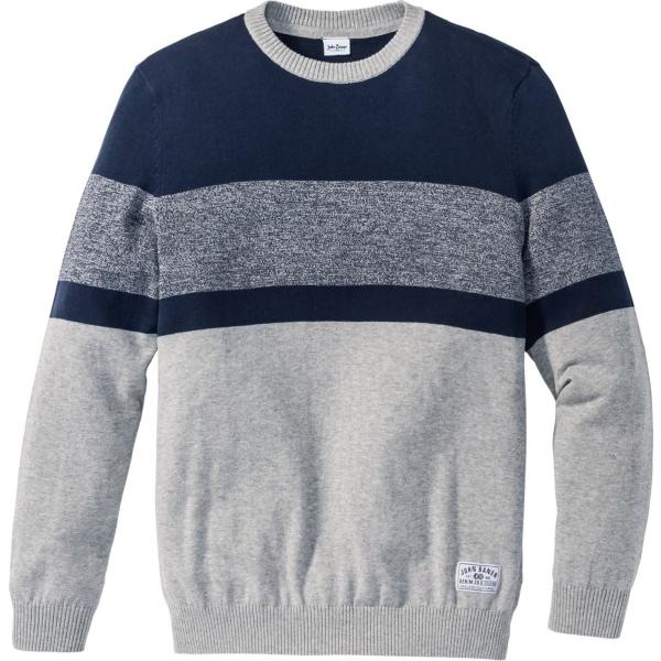 Maglione a righe grigio John Baner JEANSWEAR grigio a righe