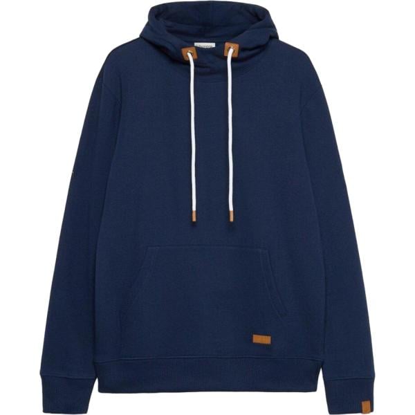 Felpa con cappuccio da uomo in blu scuro collo con cappuccio bonprix