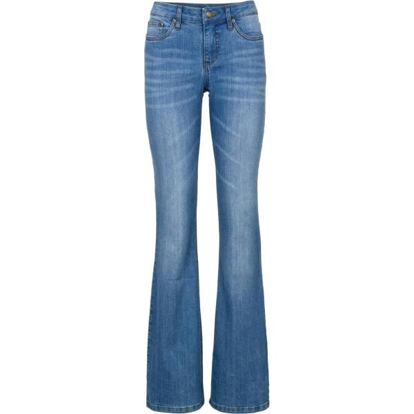 Jeans bootcut da donna in blu medio in denim bonprix