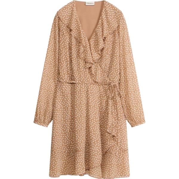 Vestito corto da donna in marrone chiaro corto bonprix bonprix