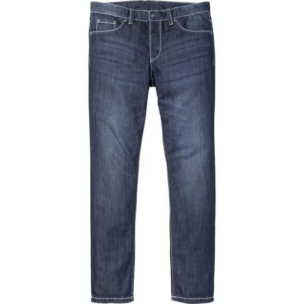 Jeans taglio dritto contrasto in denim con bottoni blu Rainbow blu