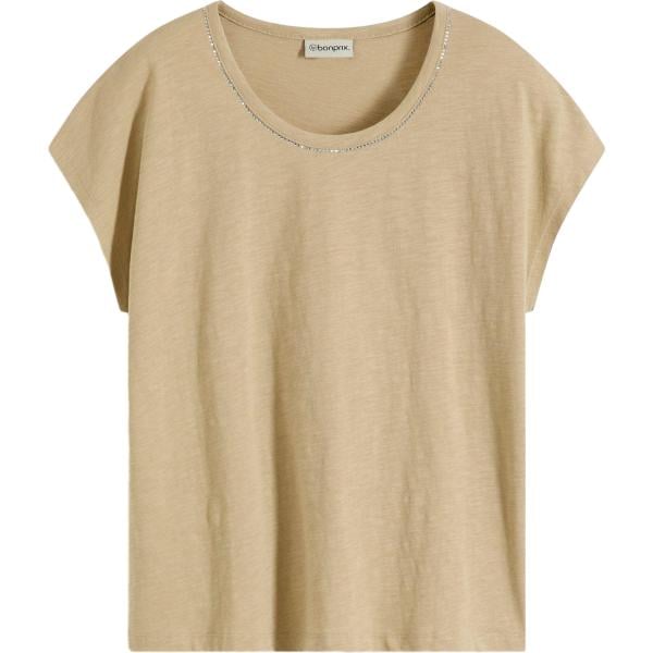 t-shirt bonprix marrone