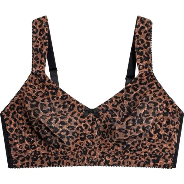 Reggiseno da donna senza ferretto in nero pece con spalline bonprix