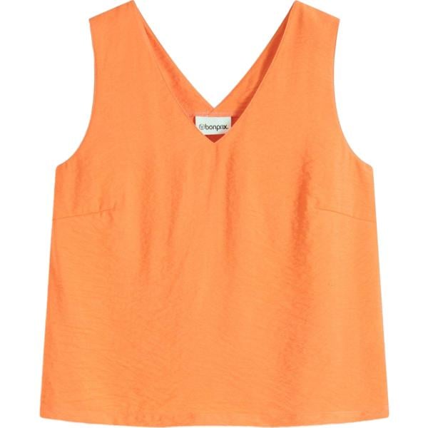 top bonprix arancione