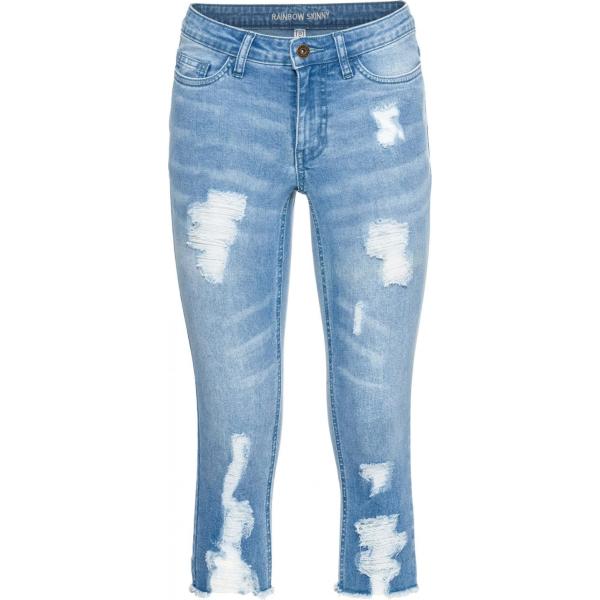 jeans strappati Rainbow blu