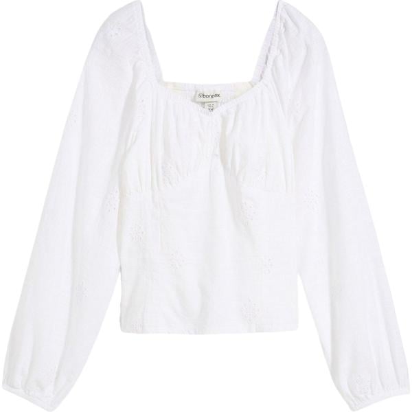 bluse bonprix bianco