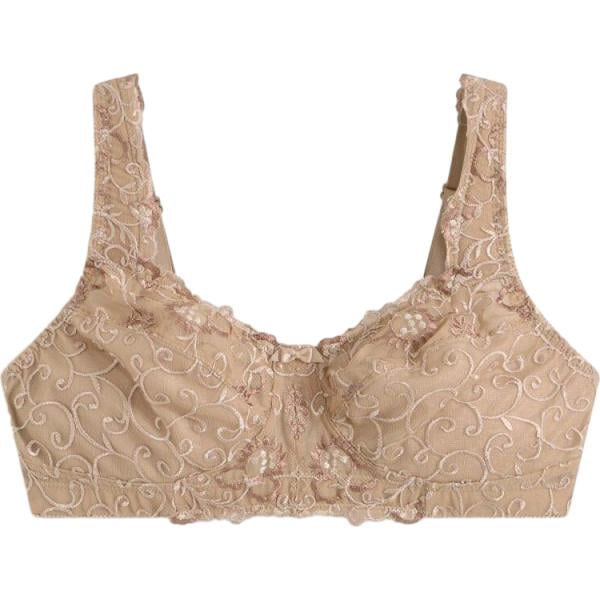 Reggiseno da donna senza ferretto in marrone chiaro con spalline bonprix bonprix