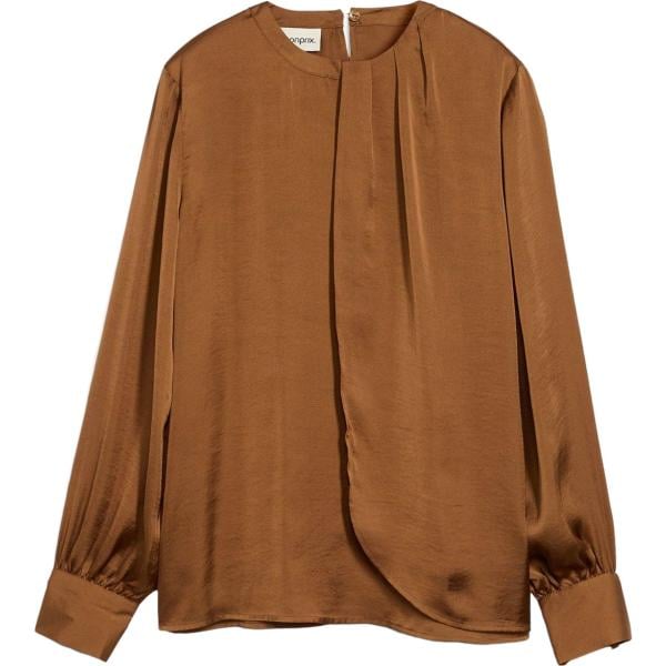 bluse bonprix marrone