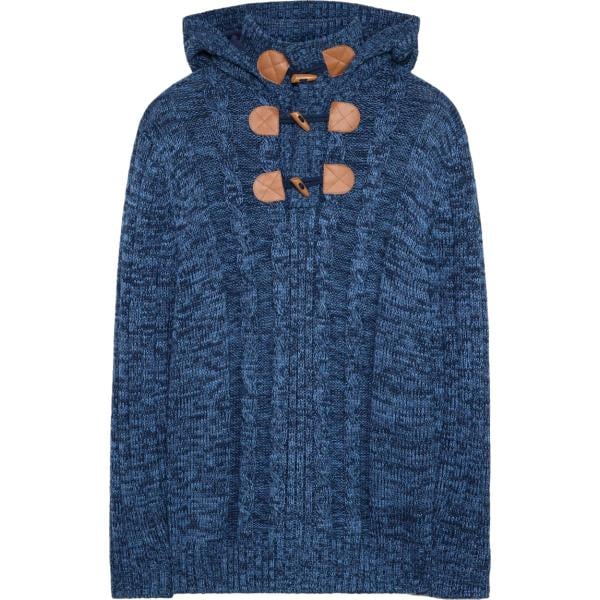 Pullover da uomo in blu scuro collo con cappuccio bonprix bonprix