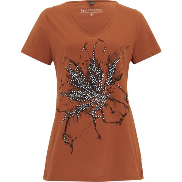 t-shirt bonprix marrone