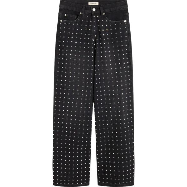 jeans dritti bonprix nero