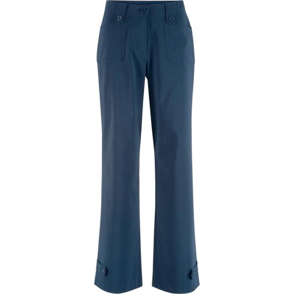Pantalone forma svasata fantasia con laccetti elasticizzato blu Bpc bonprix collection rosso