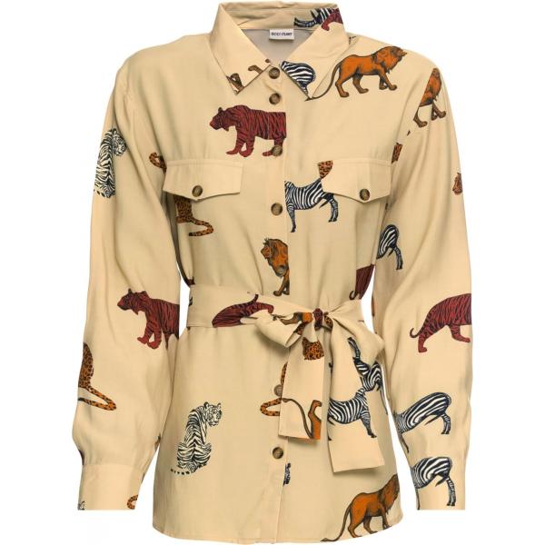 Camicia con cintura beige Bodyflirt